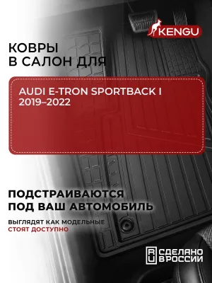 Коврики в салон универсальные для AUDI E-TRON SPORTBACK I (2019-2022), 4 шт. / Ауди