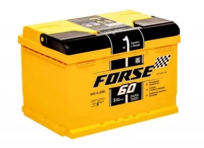 Аккумулятор FORSE LB 60 Ач обр. пол. низкий 640A 242x175x175