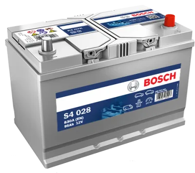 Аккумулятор Bosch Asia S4 028 95 Ач обр. пол. 830A 306x173x225