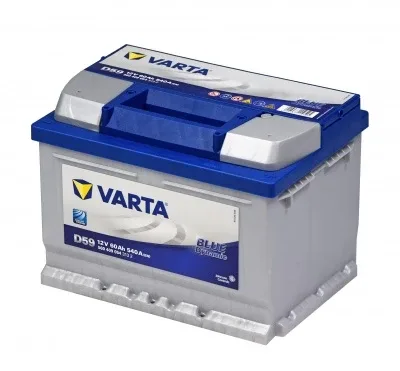 Аккумулятор Varta Blue D59 60 Ач обр. пол. низкий 540A 242x175x175