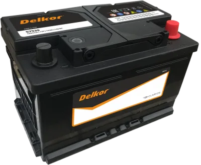 Аккумулятор DELKOR LB3 75 Ач обр. пол. низкий (57539) 650А 278x175x175