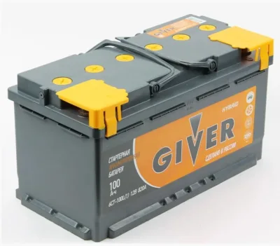 Аккумулятор GIVER HYBRID 6CT-100 R обр. пол. 820A 353x175x190