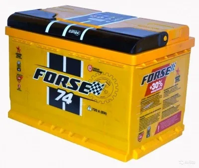 Аккумулятор FORSE 74 Ач обр. пол. 760A 278x175x190