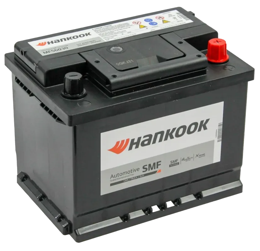 Аккумулятор HANKOOK L2 60 Ач обр. пол. 480А 242x175x190