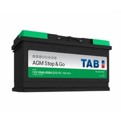Аккумулятор TAB AGM Stop&Go 95 Ач обр. пол. 850А 353x175x190