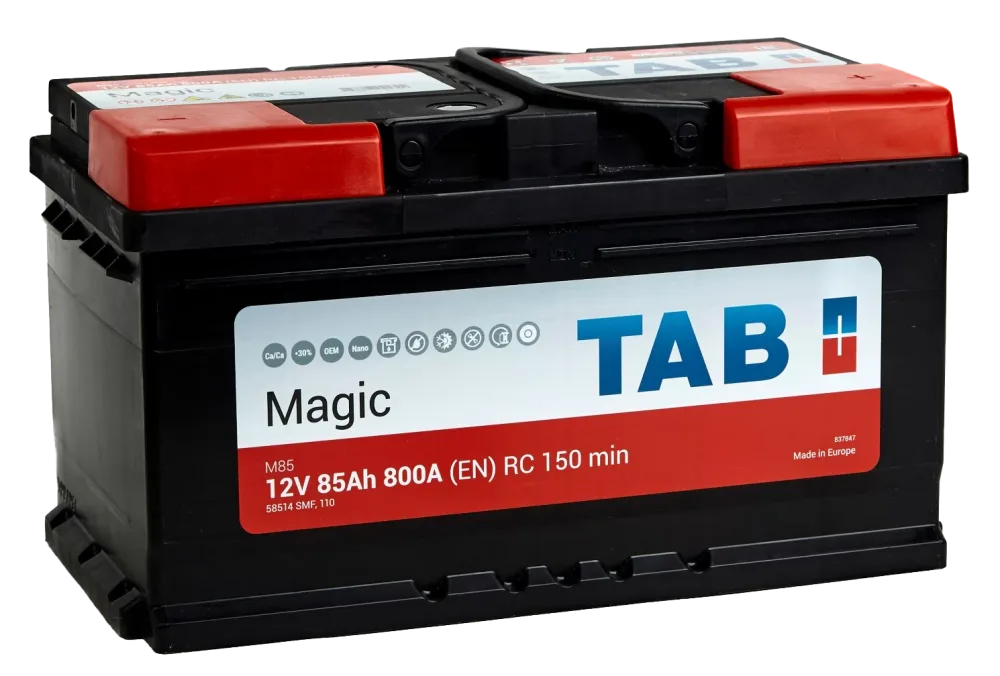 Аккумулятор TAB Magic 85 Ач обр. пол. низкий 800А 315х175х175