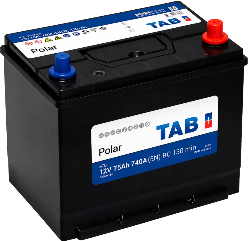 Аккумулятор TAB Polar S Asia 75 Ач обр. пол. 740A 260x173x220