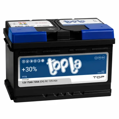 Аккумулятор Topla Top 75 Ач обр. пол. 720А низкий 278x175x175