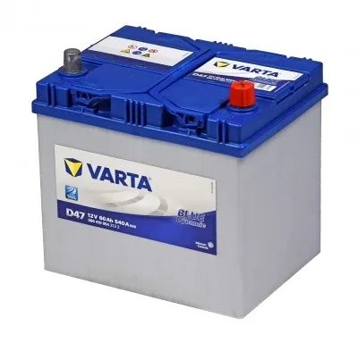 Аккумулятор Varta Blue Asia D47 60 Ач обр. пол. 540A 232x173x225