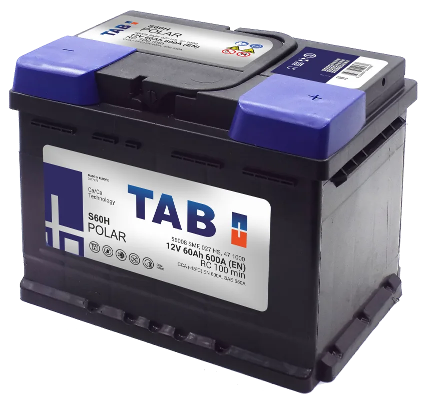 Аккумулятор TAB Polar L2 60 Ач обр. пол. 600А 242x175x190 (56008)