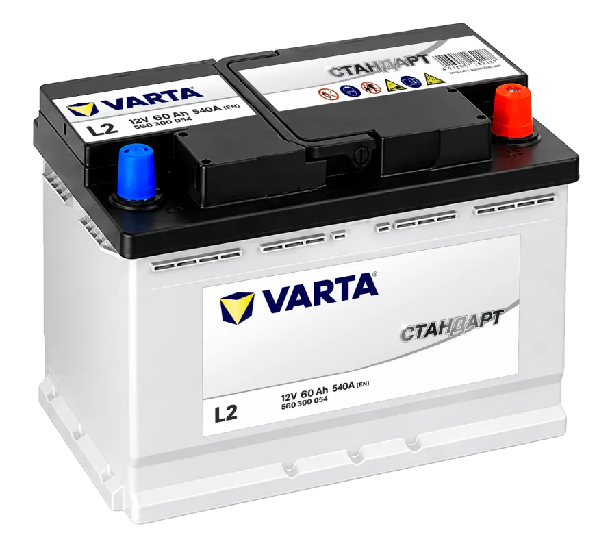 Аккумулятор Varta Стандарт 60 Ач обр. пол. 540A 242x175x190