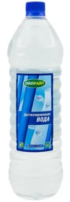 Дистиллированная вода 1,5 л.