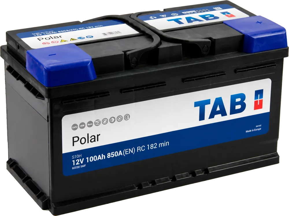 Аккумулятор TAB Polar 100 Ач обр. пол. 850А 353x175x190 (60038)