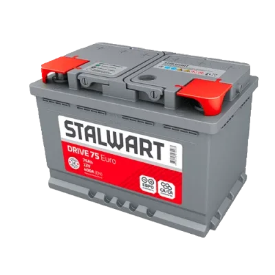 Аккумулятор STALWART Drive 75 Ач обр. пол. 600A 278x175x190