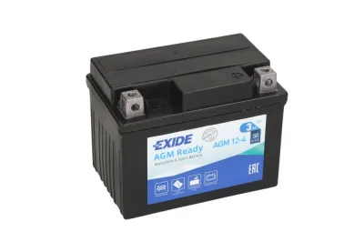 Аккумулятор для мототехники EXIDE AGM 12-4 3Ач 50A обр. пол. 113x70x85 (YTZ5S, YB4L-B, YB4L-A, YTX4L-BS)