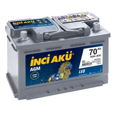 Аккумулятор INCI AKU AGM 70 Ач обр пол. 760A 276x175x190