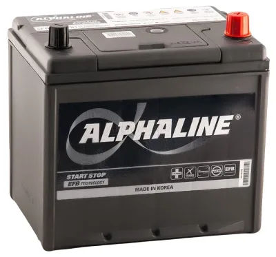 Аккумулятор Alphaline EFB 90D23L Q85 65 Ач обр. пол. 670A 232x172x220 for Mazda (Start - Stop)