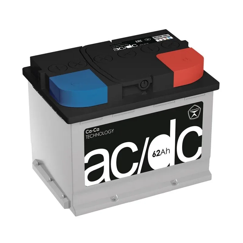 Аккумулятор AC/DC 62 Ач обр. пол. низкий 620A 242x175x175