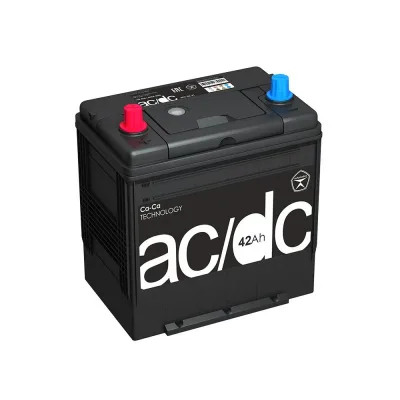 Аккумулятор AC/DC 44B19R 42 Ач прям. пол. 350A 187x127x220