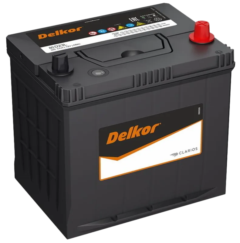 Аккумулятор DELKOR 80D23L 70 Ач обр. пол. 600A 232x172x220