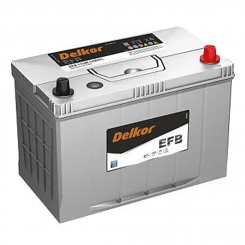 Аккумулятор DELKOR EFB T110 145D31L 90 Ач обр. пол. 820A 306x173x220