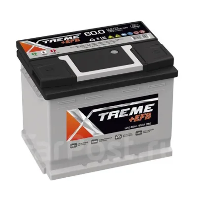 Аккумулятор XTREME +EFB 60 Ач обр. пол. 650A 242x175x190