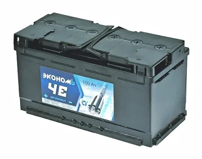 Аккумуляторная батарея Эконом Че 100 Ач прям. пол. 740A 353x175x190
