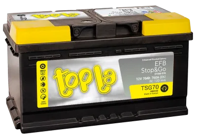 Аккумулятор Topla EFB STOP & GO 70 Ач обр. пол. 760A 278x175x190