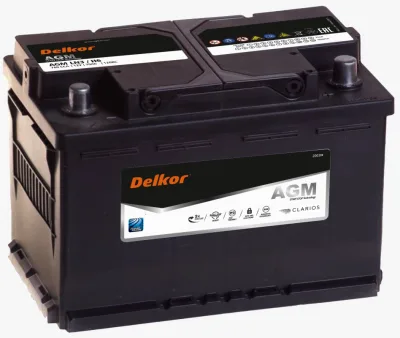 Аккумулятор DELKOR AGM 70 Ач обр. пол. 760А 278x175x190