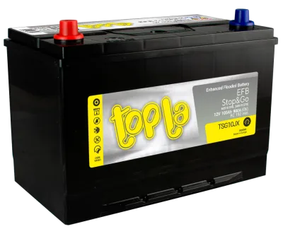 Аккумулятор Topla EFB STOP & GO Asia 105 Ач прям. пол. 900A 306x173x220