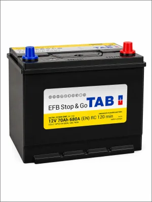 Аккумулятор TAB EFB STOP & GO 70 Ач обр. пол. 680A 260x173x220 (57029)