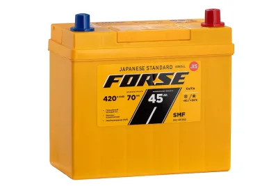 Аккумулятор FORSE 60В24L 45 Ач обр. пол. тонкие клеммы 420A 240x125x220