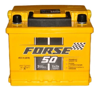 Аккумулятор FORSE 50 Ач прям. пол. 480A 207x175x175