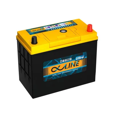 Аккумулятор Alphaline Ultra 75B24L 59 Ач обр. пол. тонкие клеммы 550A 232x127x220