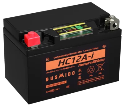 Аккумулятор для мототехники BUSHIDO AGM HC12A-i 11,5Ач 190A прям. пол. 150x86x104 (YTX9-BS, YTZ12S, YTZ14S)