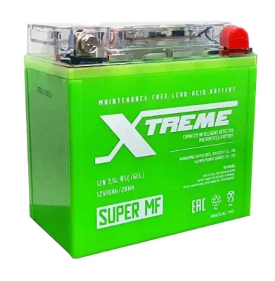 Аккумулятор для мототехники XTreme iGEL 12N7,5L-BS 7,5Ач 165A обр. пол. 138x66x102