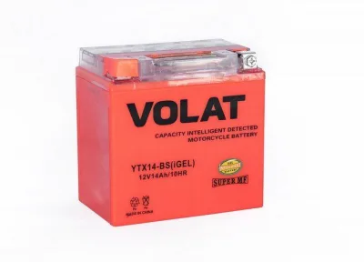Аккумулятор для мототехники VOLAT iGEL 14Ач 155А прям. пол. 150x70x145 (YT14B-4,