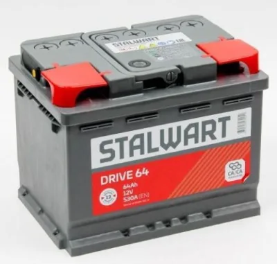 Аккумулятор STALWART Drive 64Ач обр. пол. 530А 242х175х190