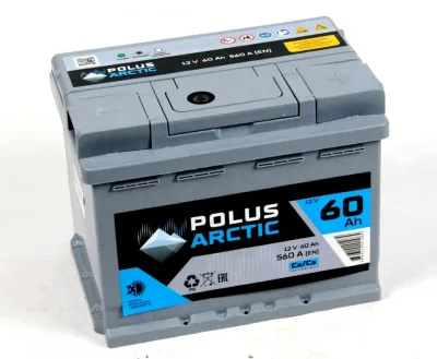 Аккумулятор POLUS ARCTIC 60 Ah обр. пол. 560A 242x175x190