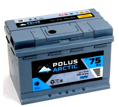 Аккумулятор POLUS ARCTIC 75 Ah обр. пол. 700А 278x175x190