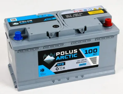 Аккумулятор POLUS ARCTIC EFB 100 Ач обр. пол. 850A 353x175x190