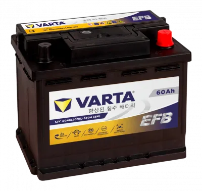 Аккумулятор Varta EFB L2 60 Ач обр. пол. 540A 242x175x190