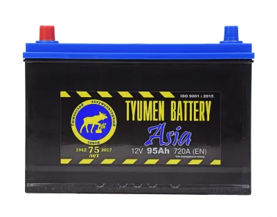 Аккумулятор Тюмень Asia 95 Ач прям. пол. 720A 302x173x225