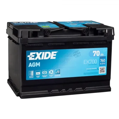 Аккумулятор EXIDE Start-Stop AGM 70 Ач обр. пол. 760А 278x175x190 (EK700) Poland