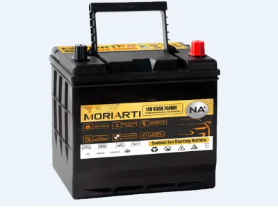 Аккумулятор MORIARTI Na-ion+ Натрий-ионный 14V 744Wh D23 63R обр. пол. 1600A 230x175x180