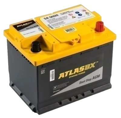 Аккумулятор ATLAS BX AGM L2 60 Ач обр. пол. 680A 242x175x190