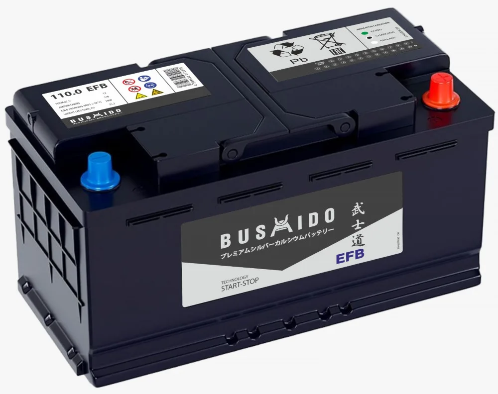 Аккумулятор BUSHIDO EFB L5 110 Ач обр. пол. 1000А 353x175x190