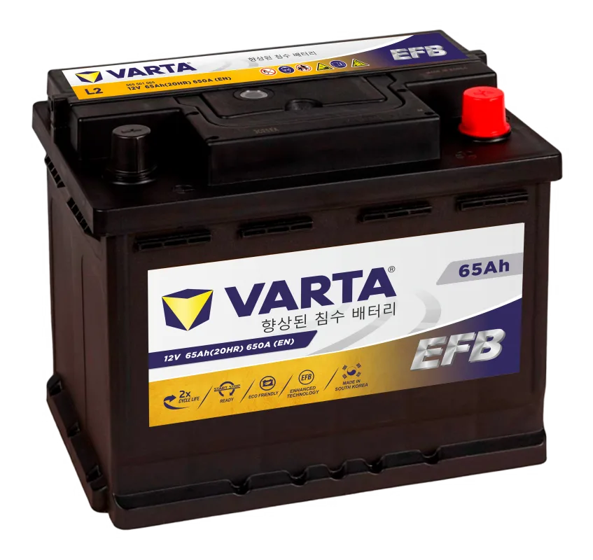 Аккумулятор Varta EFB LB2 65 Ач обр. пол. низкий 650A 242x175x175