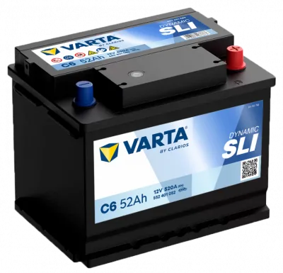 Аккумулятор Varta SLI C6 L1 52R обр. пол. низкий 520A 207x175x175