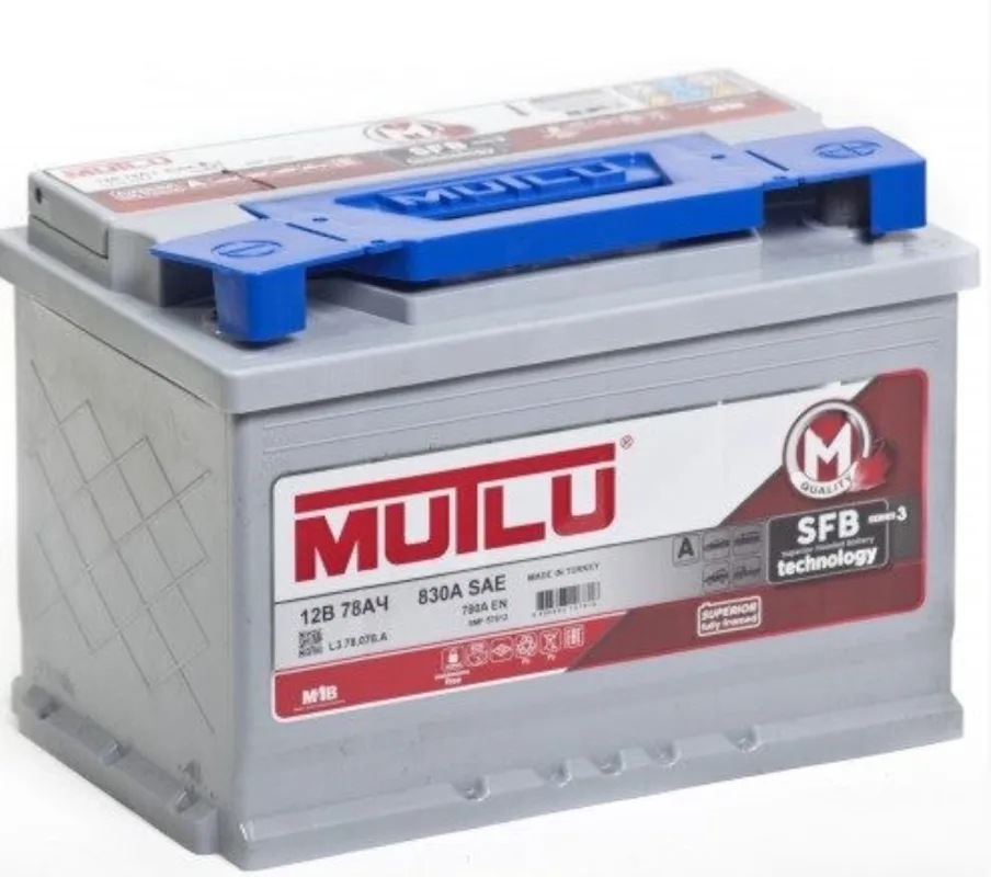 Аккумулятор Mutlu SFB M3 78 Ач обр. пол. низкий 780A 278x175x190 (LB3.78.078.A)